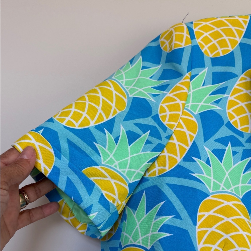 New OppoSuits Pineapple Print Blazer - Blue and Yellow - Picture 13 of 14